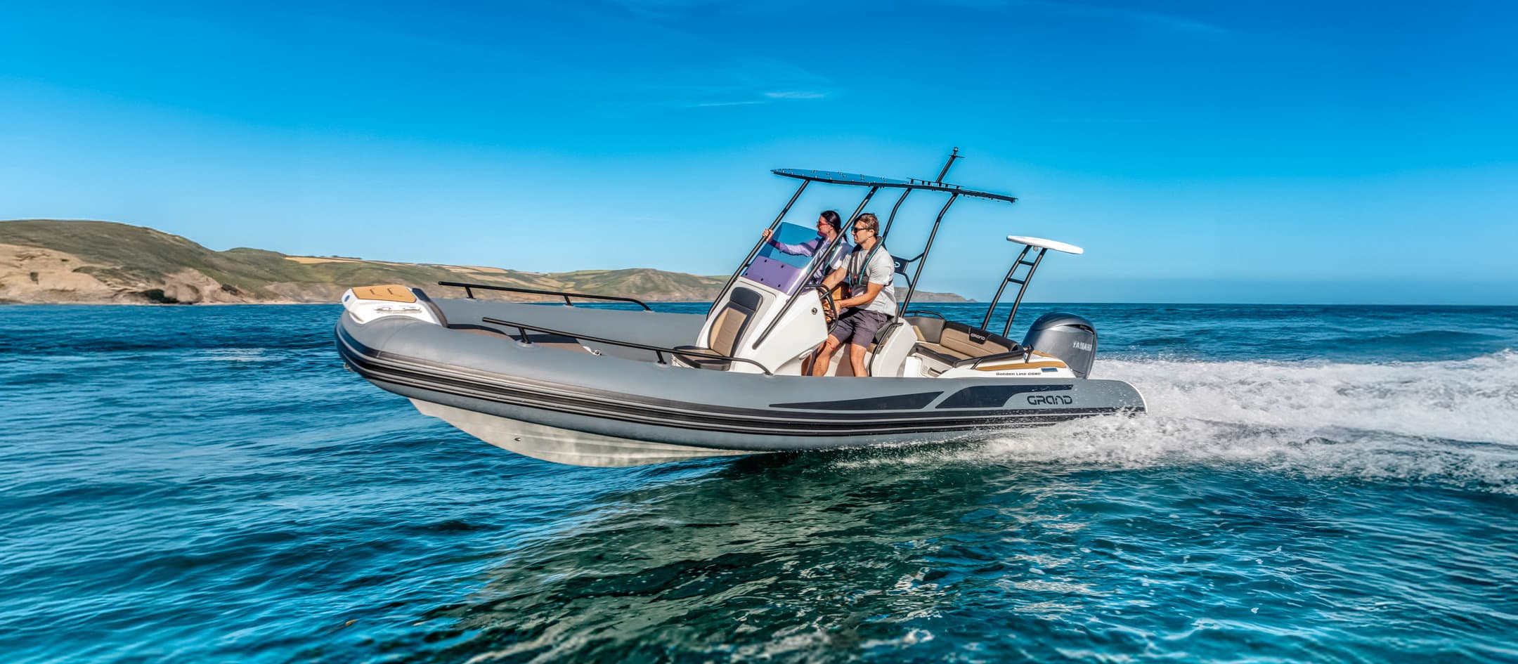 G680 — The sweet spot. Cabin comfort, centre console simplicity, and enough hull to handle whatever the Atlantic sends.